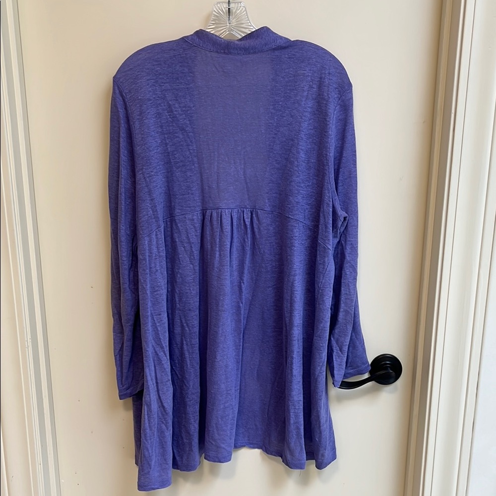 J Jill Universal Thread Lavender Open Cardigan - Picture 2 of 4